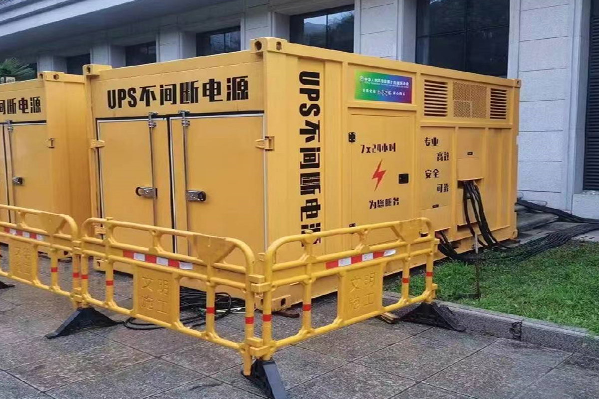 镇赉发电机租赁施工现场
