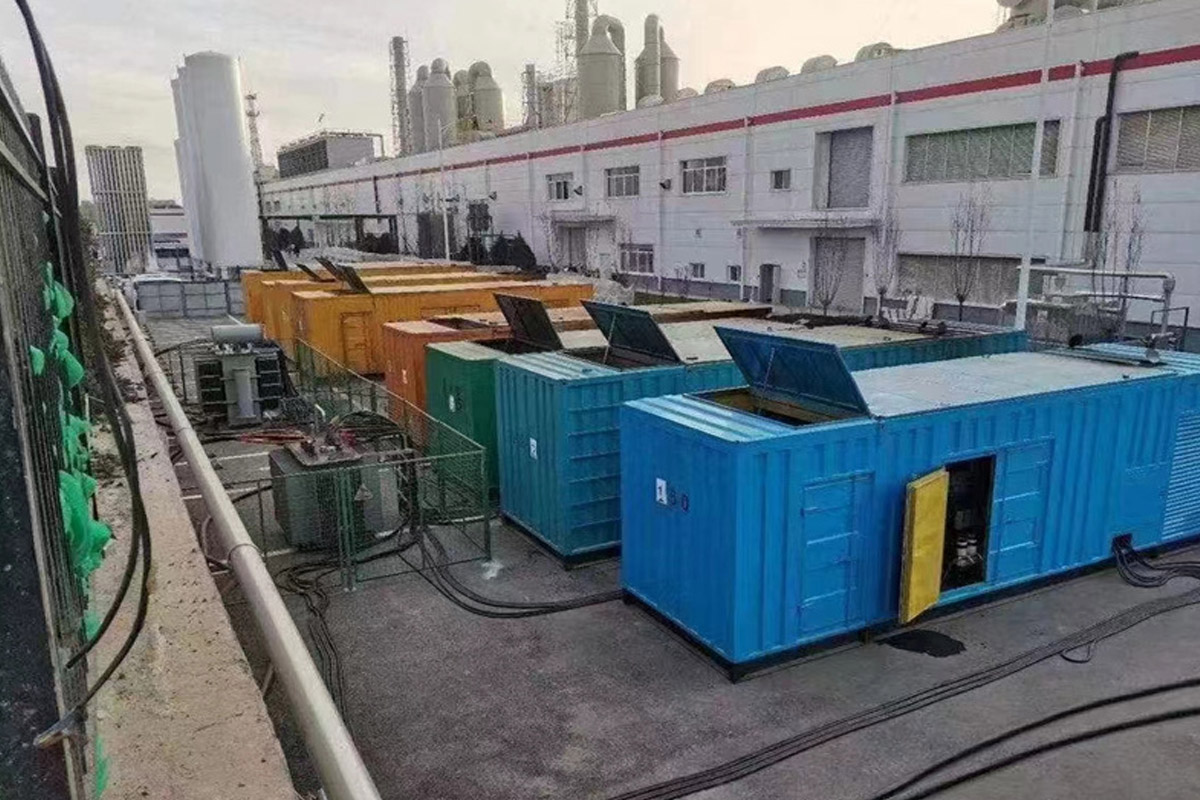 镇赉发电机租赁施工现场